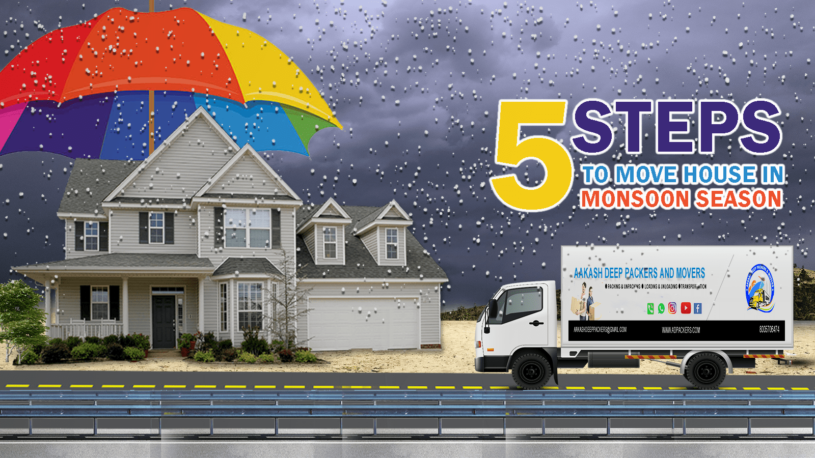 5 steps to Move house in Monsoon Season