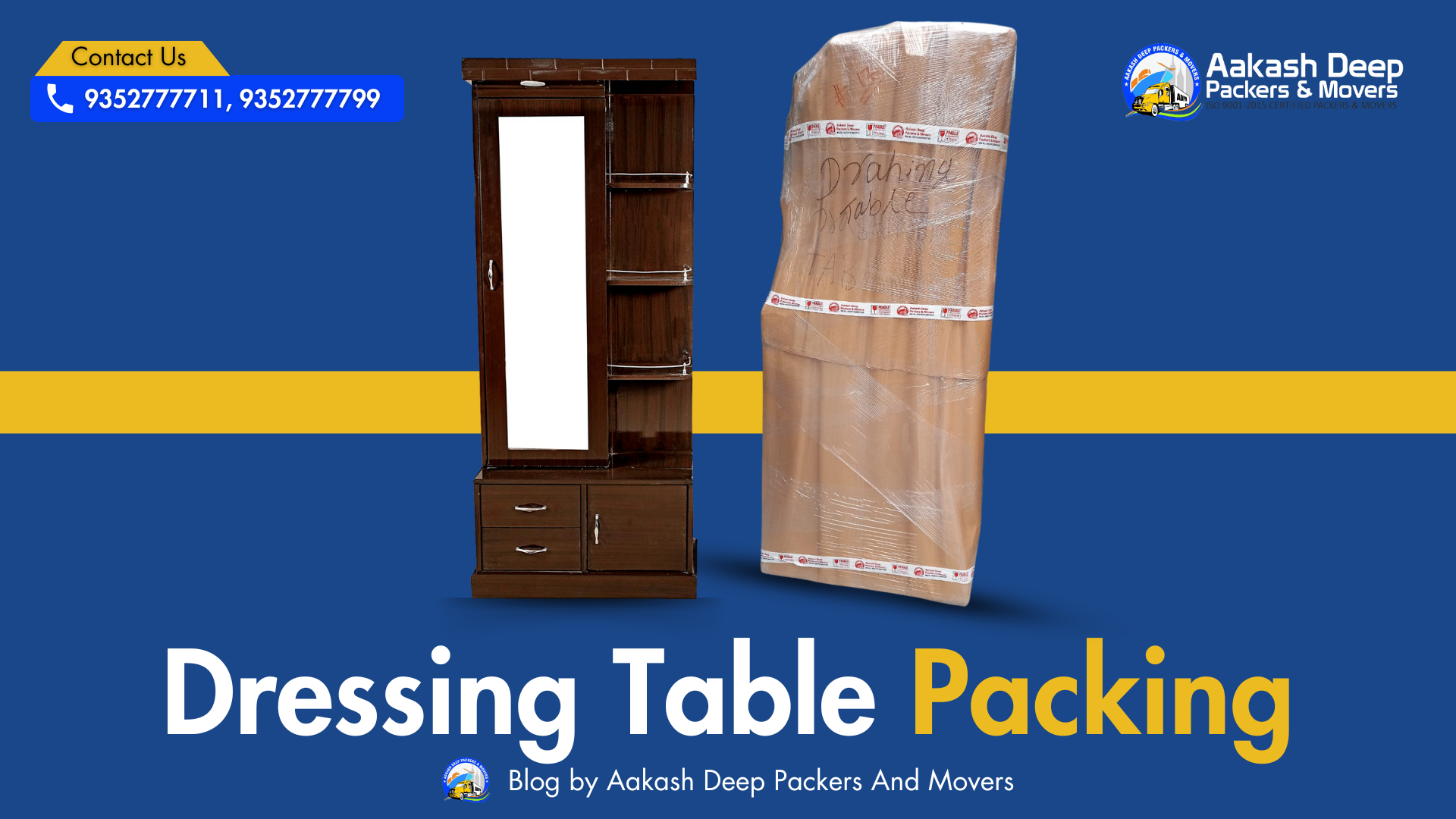 How to Pack a Dressing Table: Tips from Aakash Deep Packers and Movers 🪞📦